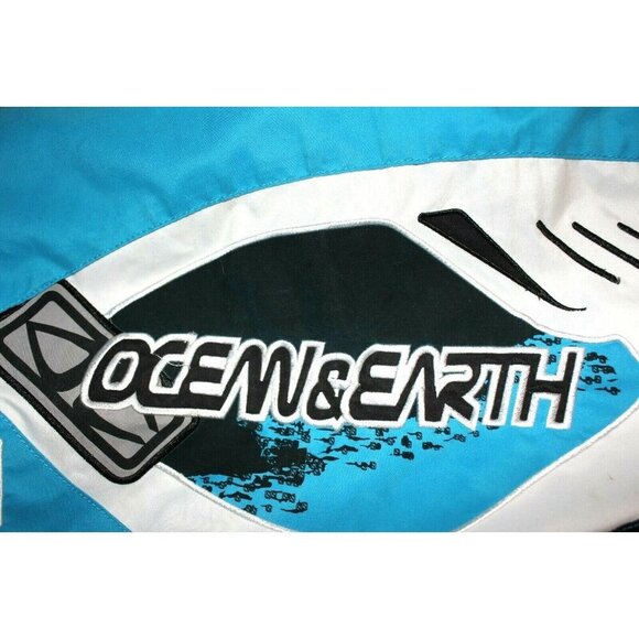 Mens 2XB Swim Board Shorts Big and Tall Blue Riders Series Ocean and Earth Beach - Picture 4 of 8